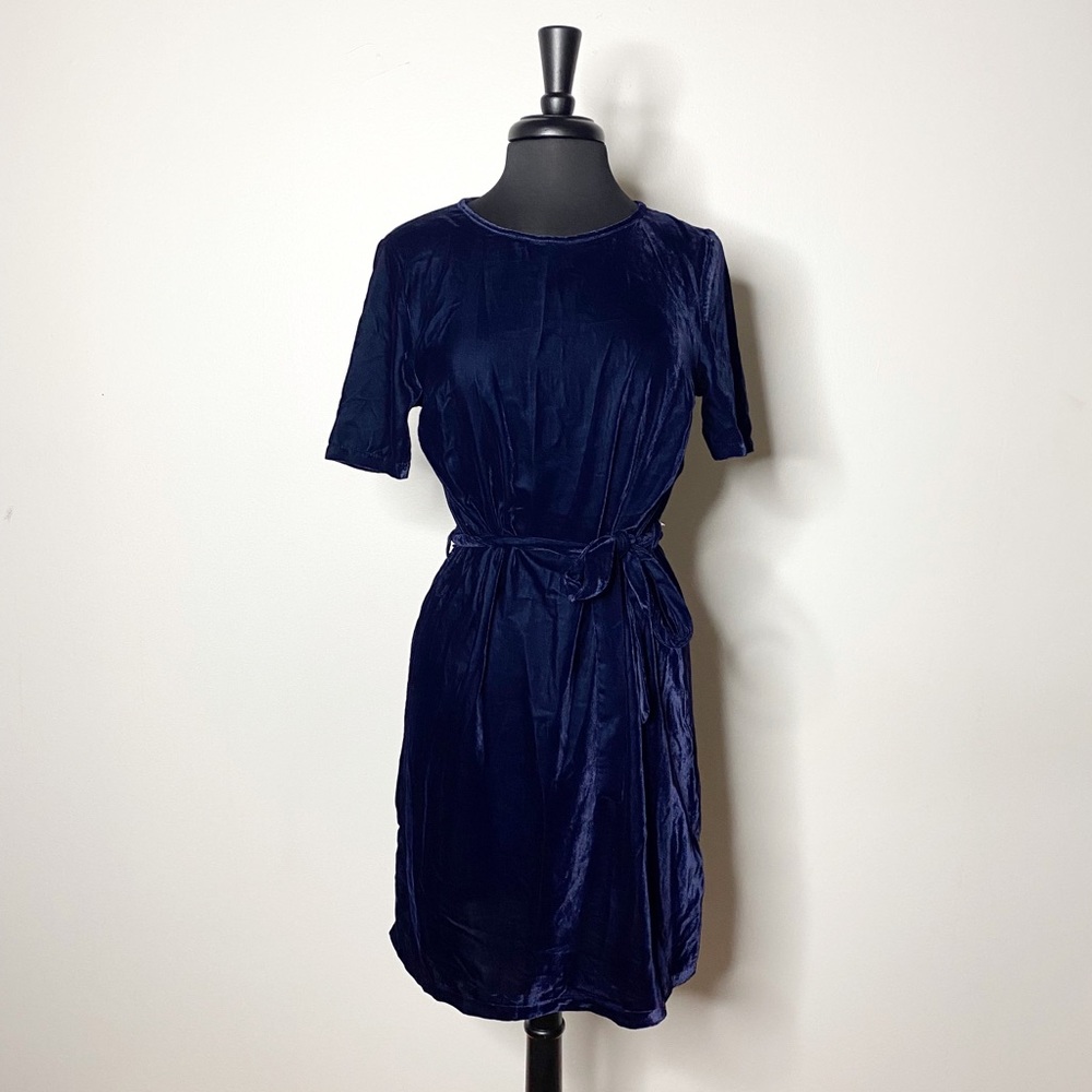 ASOS Velvet Tie-Waist Dress